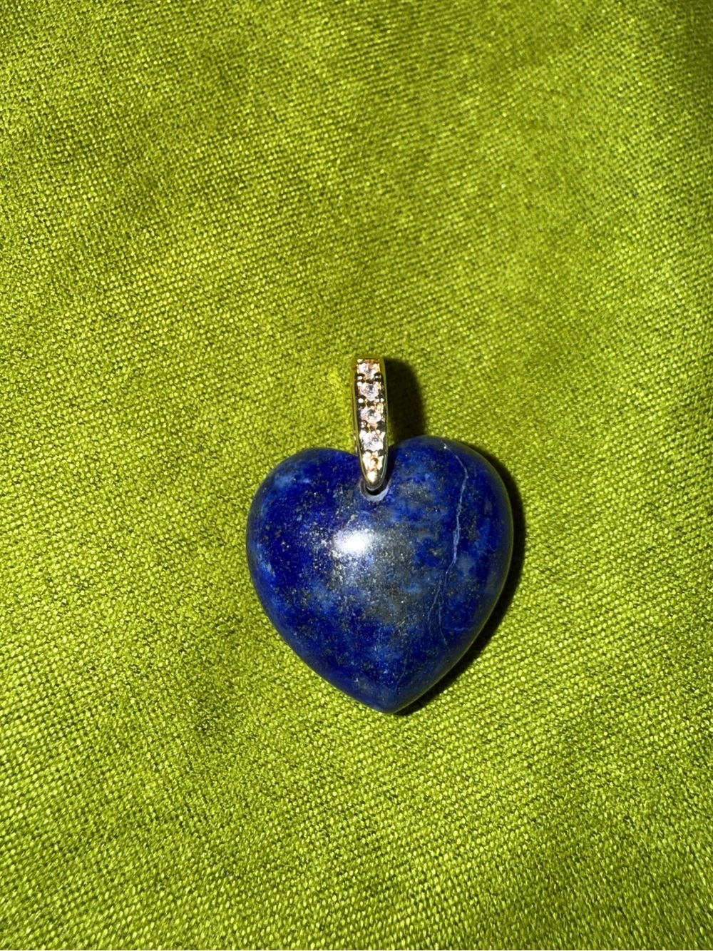 *NEW*Vault*Freida Rothman*Lapis Lazuli Heart Pendant with Pavé